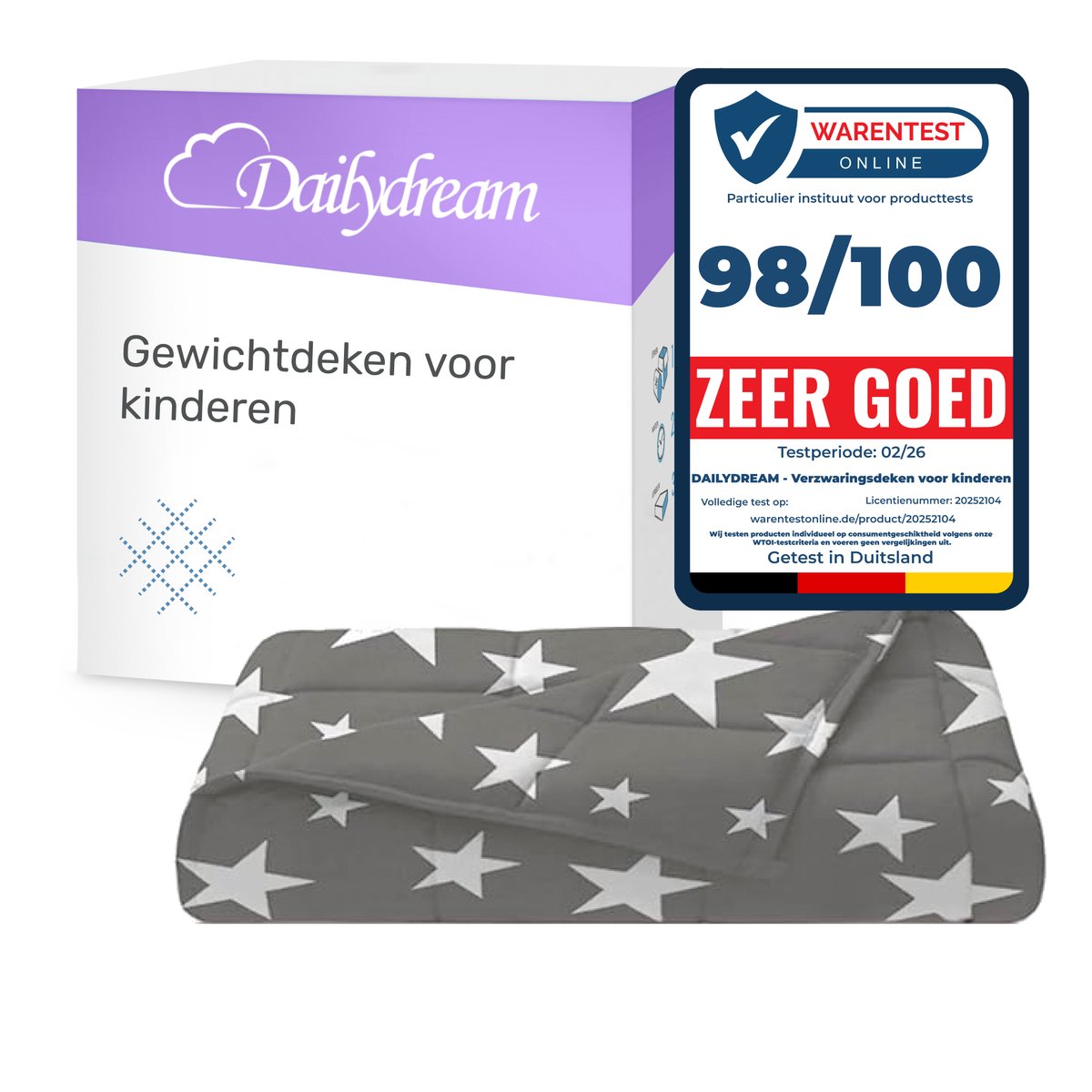 Dailydream | Verzwaringsdeken | Stars weighted blanket - Zwaartedeken- Therapy Blanket