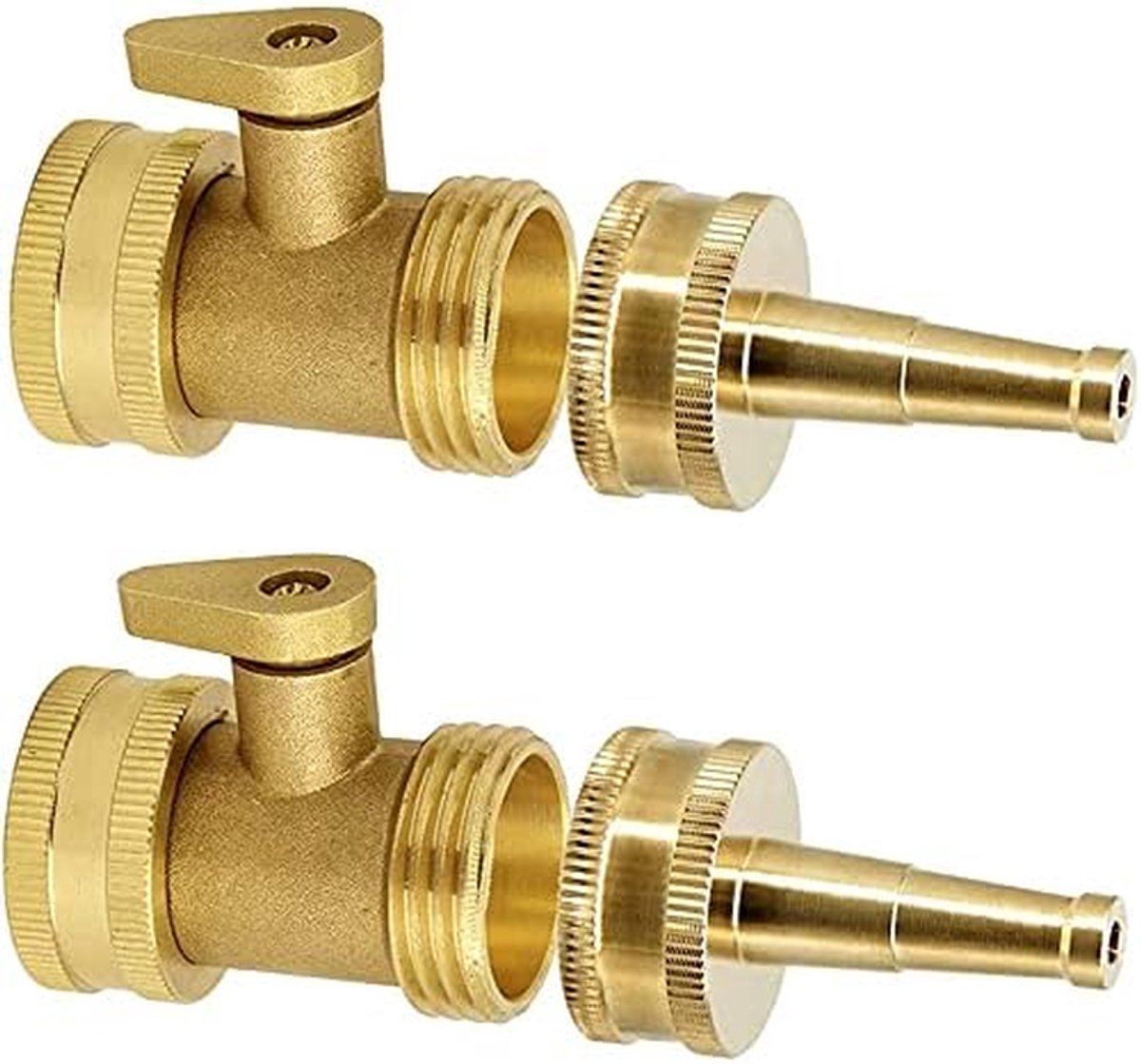 Hoge Druk Sproeier - Tuinsproeikop - Auto Reinigen - Massieve Messing - 4 Stuks - Messing