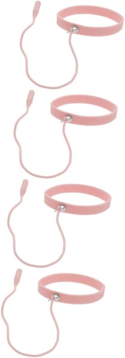 Pincet Houder - Polsband Houder - Wimpers Aanbrengen - Voorkomt Vallen - 4 Stuks - Roze