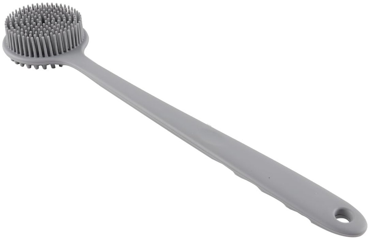 Dailygoods - Siliconen Badborstel met Lange Steel - Exfoliëren en Rugreiniging