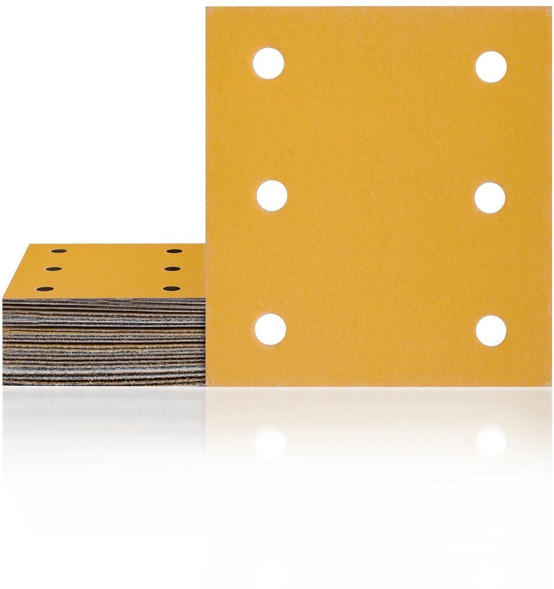 Dailygoods- Schuurpapier 115 x 107 mm korrel 180 - Schuurpapier set 25 stuks - Schuurpapier driehoek - Schuurpapier voor trilschuurmachine - Schuurpapier met 6 gaten - Ergonomisch ontwerp voor nauwkeurige bediening - Schuurbladen