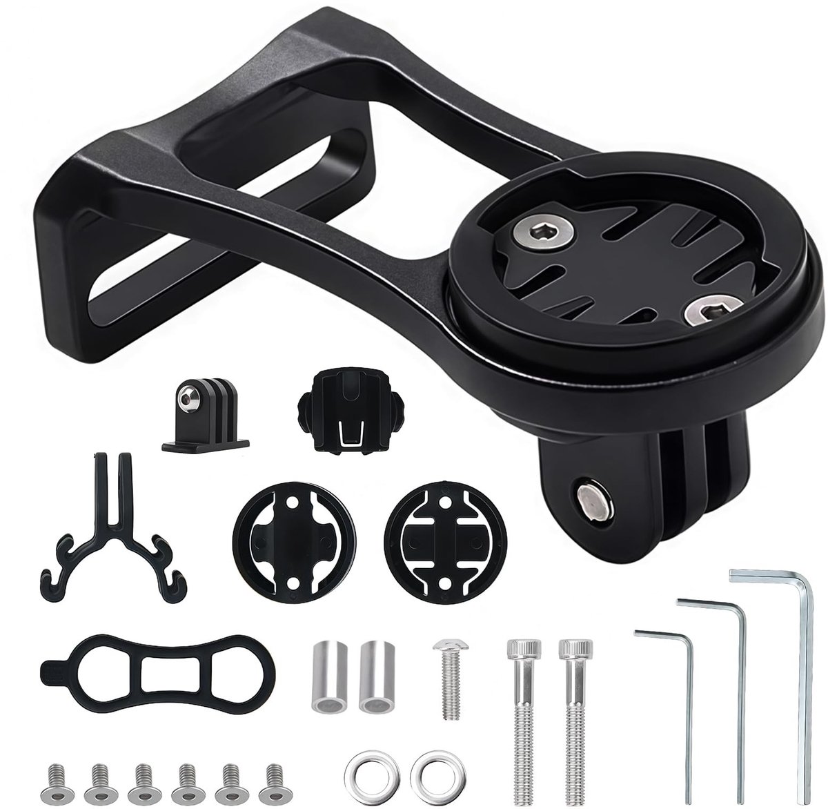 Dailygoods - Verstelbare fietscomputerhouder voor Garmin - Stuurpen kit voor race en MTB