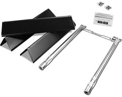 GFTIME Vervangende Taste Bars en Brandertubes voor Weber Spirit 200 Series, E210, E220, S210, S220 - Geschikt voor 2013-2017, Verbeterde Verwarming en Duurzaamheid