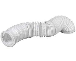 Flexibele PVC Ventilatieslang Ø 150mm - 1 meter - Afvoerslang voor Droger, Airconditioning, Afzuigkap - Versterkt met Staaldraad