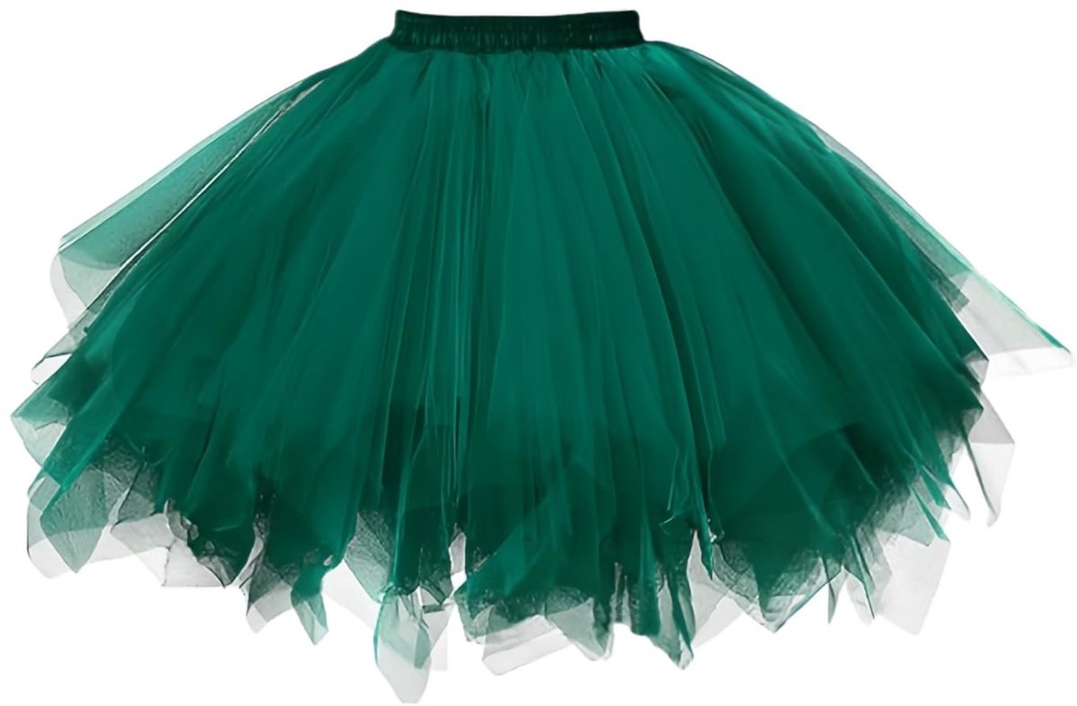 Dailygoods- Tule Rok Dames - Meerlaagse Tutu Rok - Bubble-Look - Elastische Tailleband - Comfortabel - Hoogwaardige Afwerking