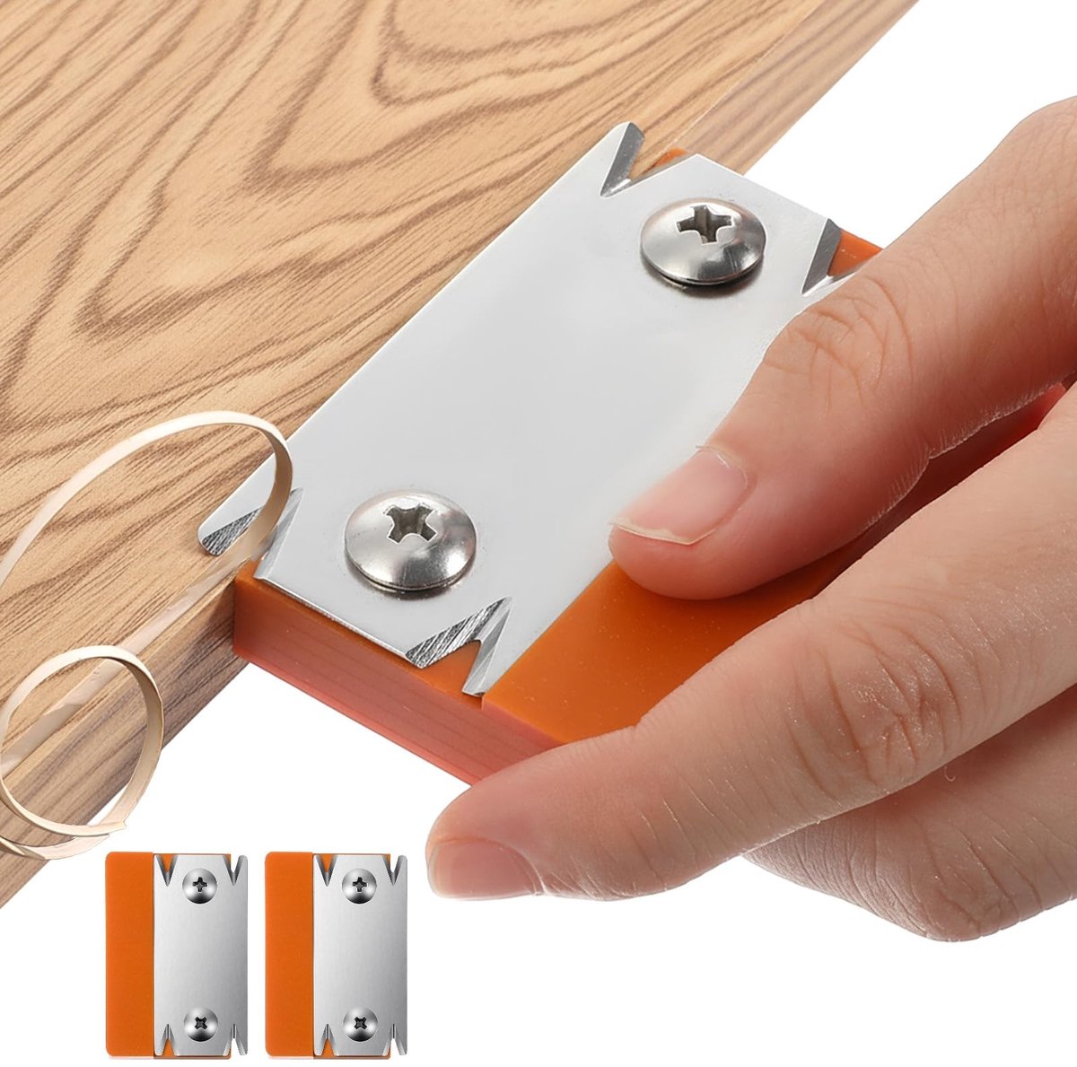 Dailygoods- Randschaaf - Professionele Randsnijder met Roestvrijstalen Messen - Antislip Basis - Voor Houtbewerking - Nauwkeurig Trimmen van Fineer - Duurzaam en Veilig - Randfrees