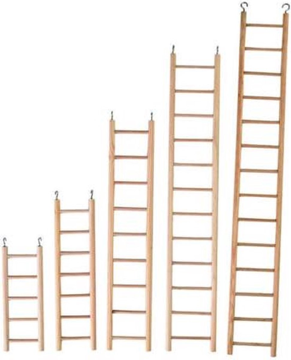 Benelux - VOGELSPEELGOED HOUTEN LADDER 12 TREDEN