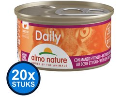 20x Almo Nature Daily - Mousse Rund - Kattenvoer Natvoer - 85g