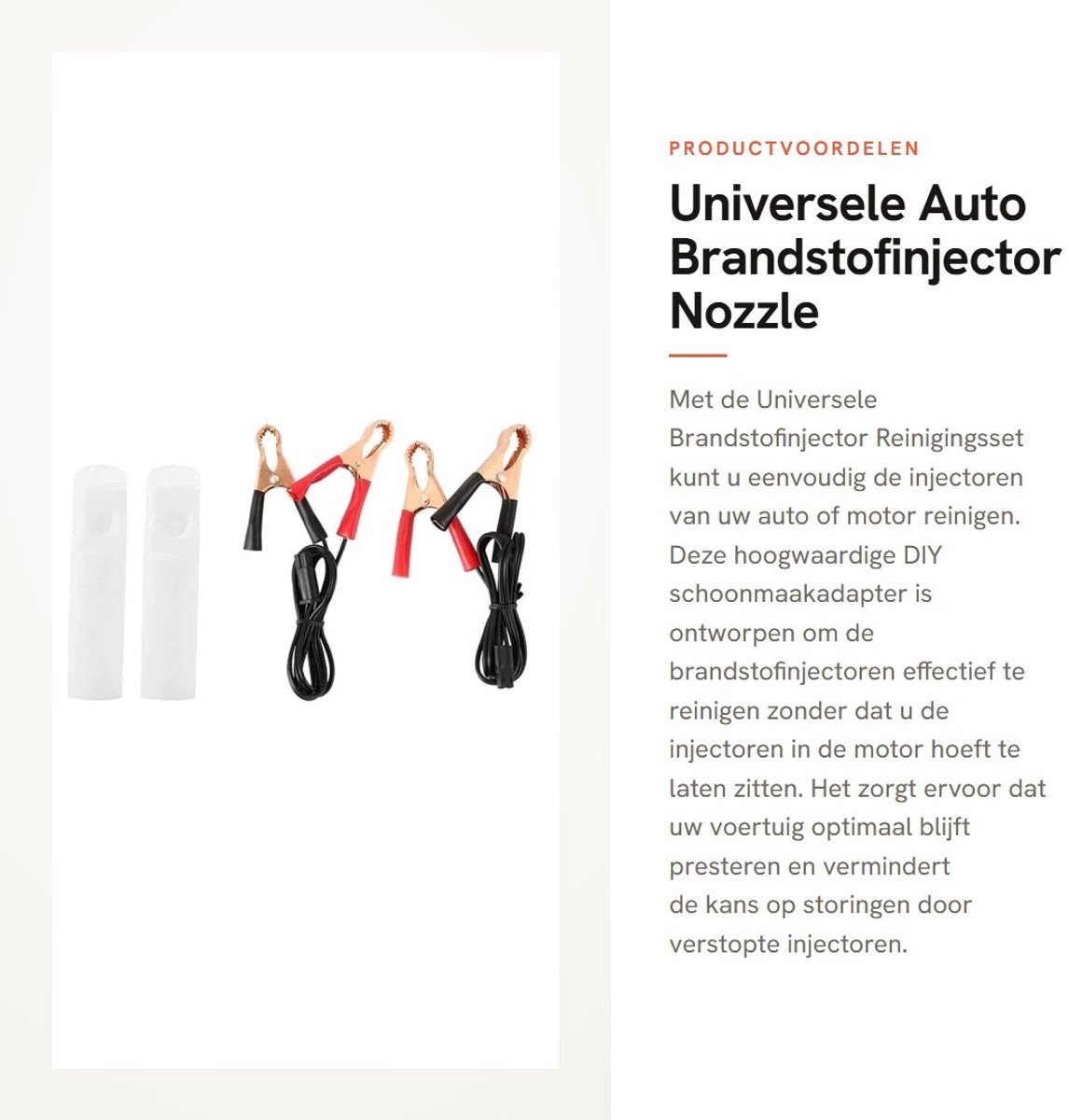 Dailygoods - Universele Auto Brandstofinjector Nozzle Spoelreiniger - DIY Reiniging Tool Kit Set - Geschikt voor Auto's - Multifunctionele Reinigingstool