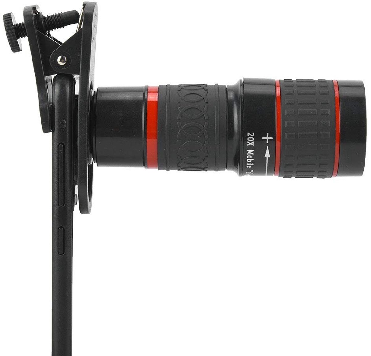 Dailygoods- Cameralens 20x Zoom - Telelens voor Smartphone - Optische Oculair - Draagbare Clip - Hoge Resolutie - Lichtgewicht en Draagbaar