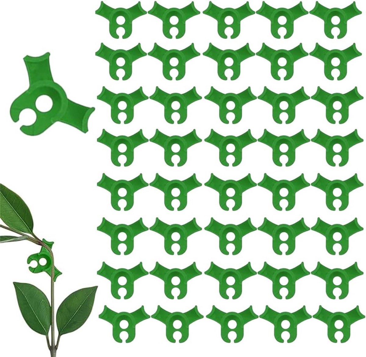 40 Stuks Low Stress Plant Training Clips voor het Ondersteunen van Plant Stelen, Takken en Wijnstokken in de Tuin