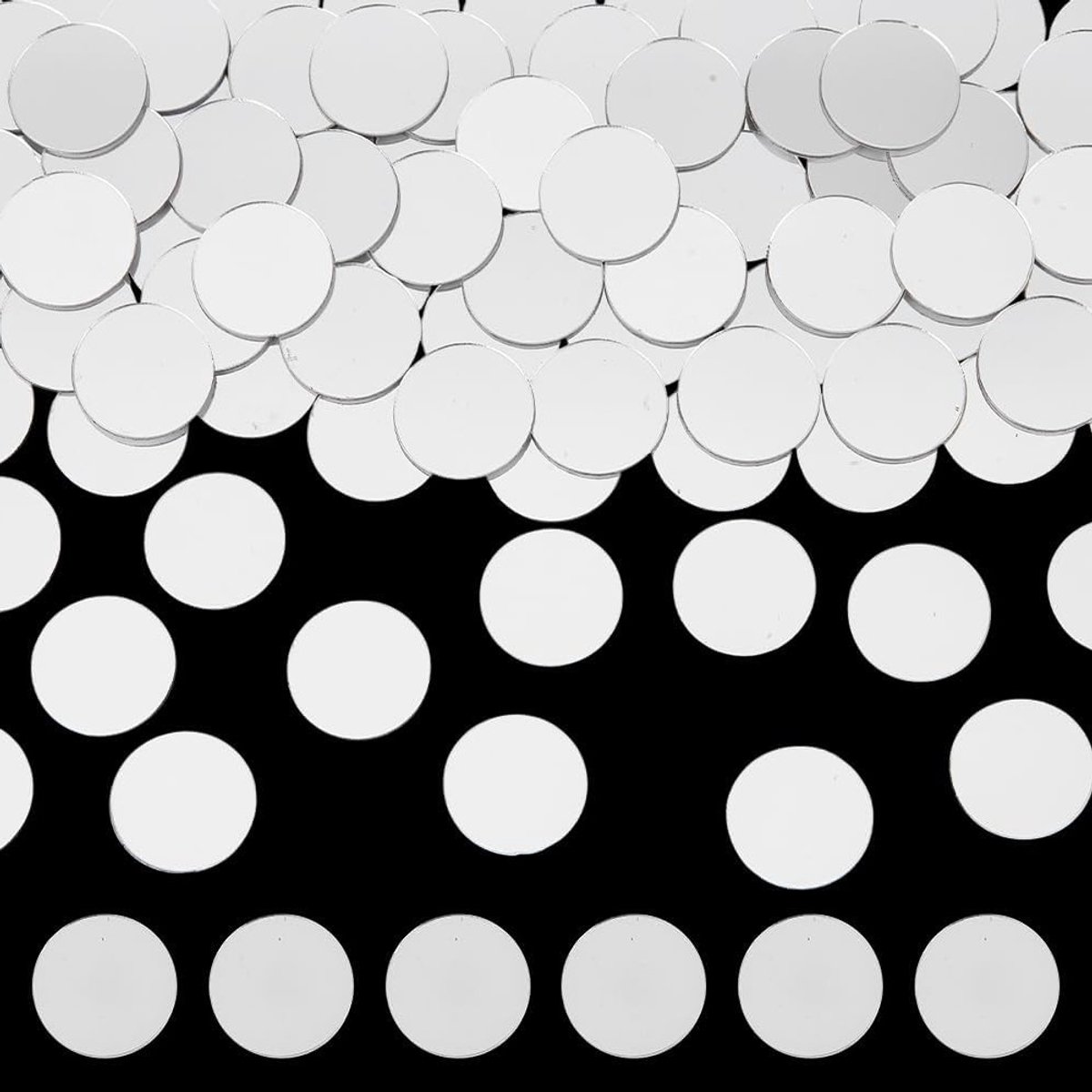 200 stuks ronde acryl spiegels, 1 inch zelfklevende decoratieve mozaïek spiegels voor kunst en ambachten, perfect voor fotoprops en DIY-projecten