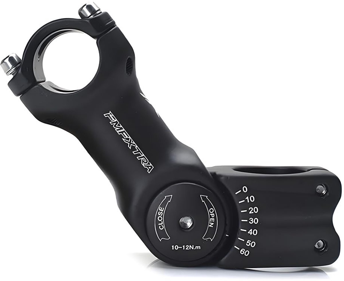 Dailygoods- Stuurpen Verstelbaar - Lichtgewicht Aluminium - Stuurpen Verhoger - Stuurpen MTB/Racefiets - Hoek ±60 Graden - Geschikt voor 28,6 mm Diameter - Fiets Stuurpen