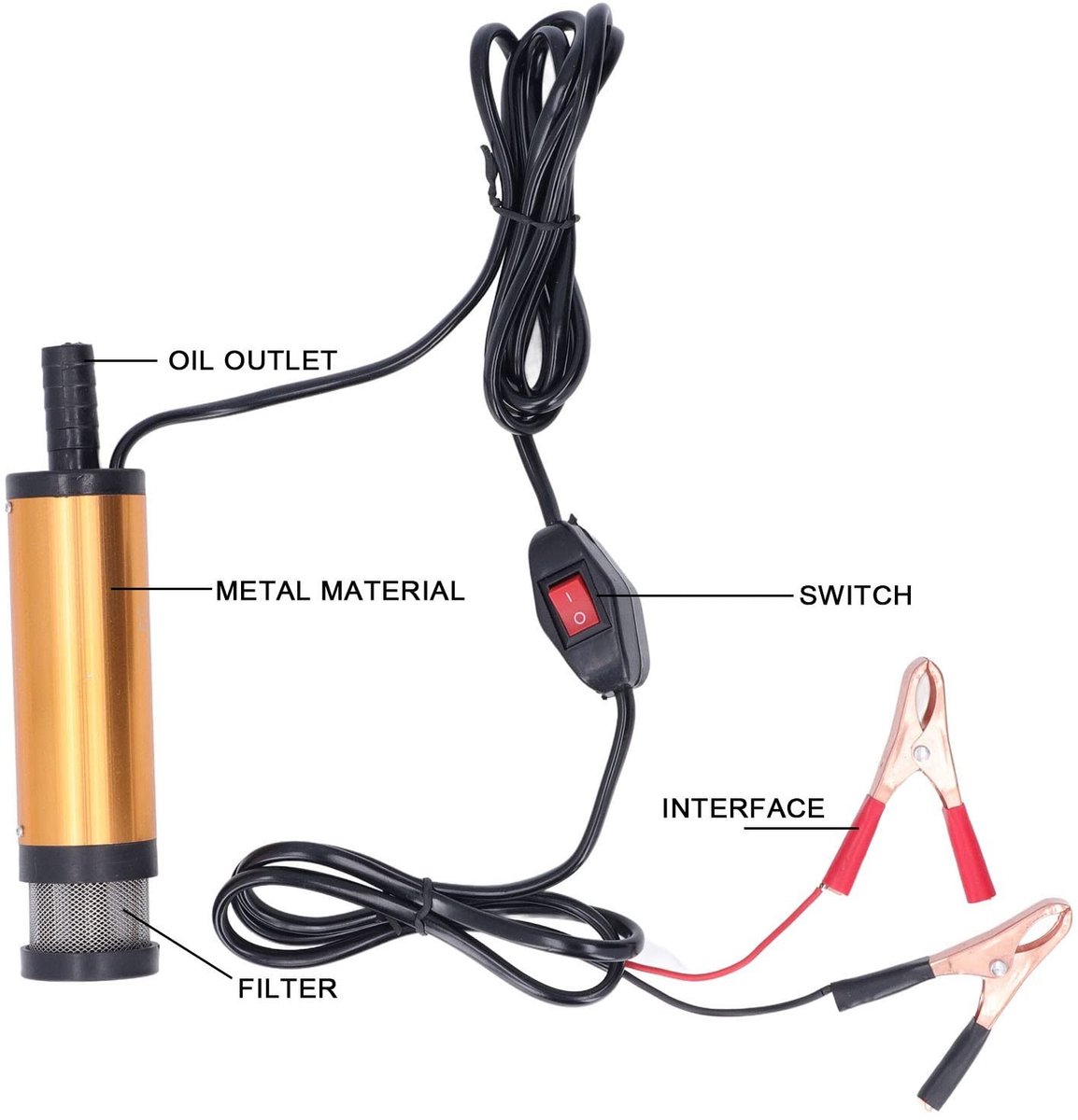 Dailygoods - 12V Multifunctionele Elektrische Oliepomp