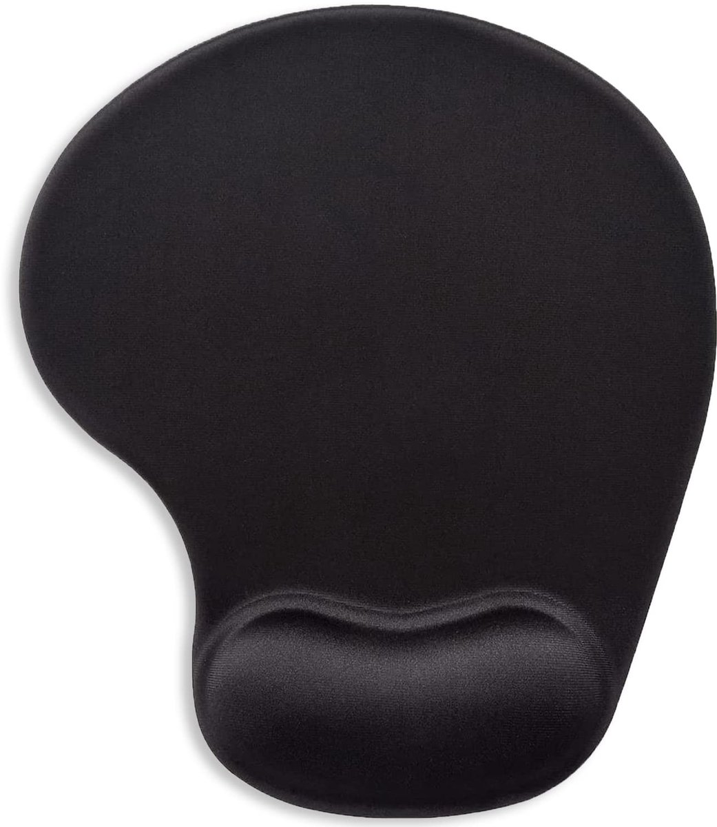 Dailygoods- Muismat Ergonomisch met Polssteun - Antislip Basis - Glad Oppervlak - Comfortabele Kantoorbenodigdheden - 24 x 20 cm - Pijnverlichting - Computer Muismat