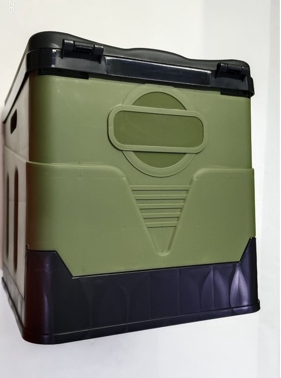 Draagbaar toilet - Opvouwbare autotoiletbril - Noodtoilet voor buiten - Essentieel voor noodgevallen op de camping - Milieuvriendelijk PP-materiaal - Waterdicht, geurloos en valbestendig - 20 liter - Draagvermogen 150 kg - Legergroen van Draagbaar — afbeelding 5