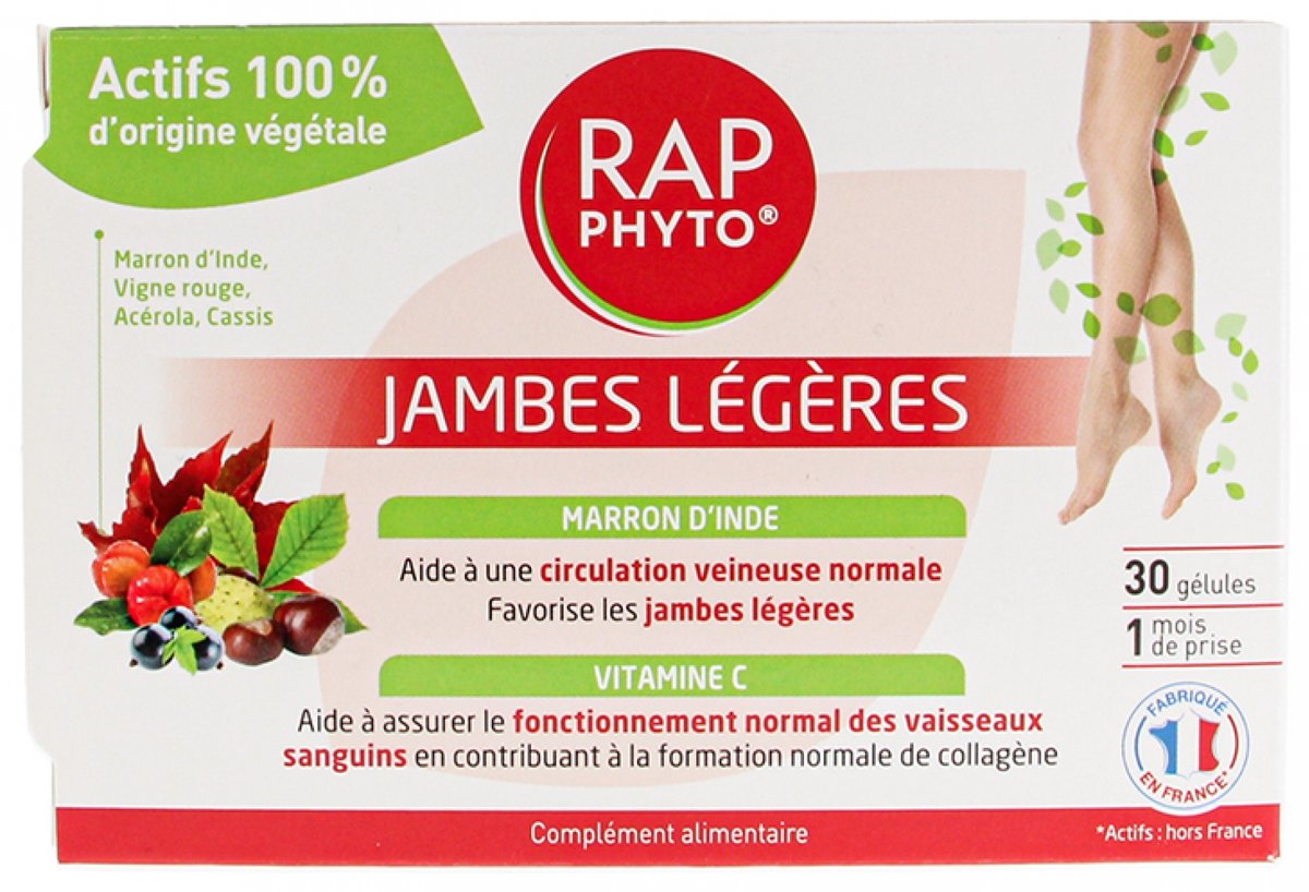 Rap Phyto Voedingssupplement Lichte Benen 30 Capsules