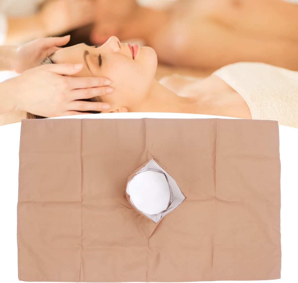 Dailygoods- Massagelakens 100% puur katoen - Sneldrogend - Gezichtshanddoek - Lichtgewicht - Ademend - Maat 50x80cm - Massagetafelbedekking