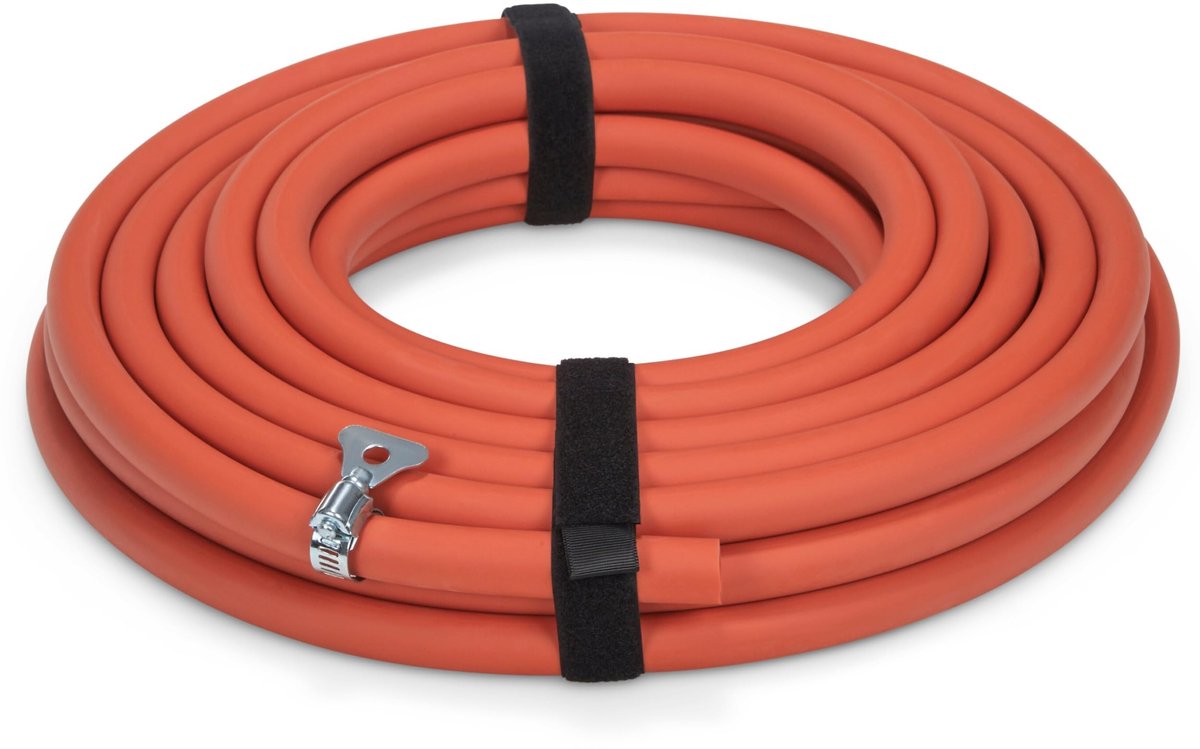 Dailygoods- Afvoerslang 15 m - Flexibele Rubber Slang - Radiator Afvoer - Centrale Verwarming - Onderhoud Gereedschap - Duurzaam en Robuust - Afvoerslangenset
