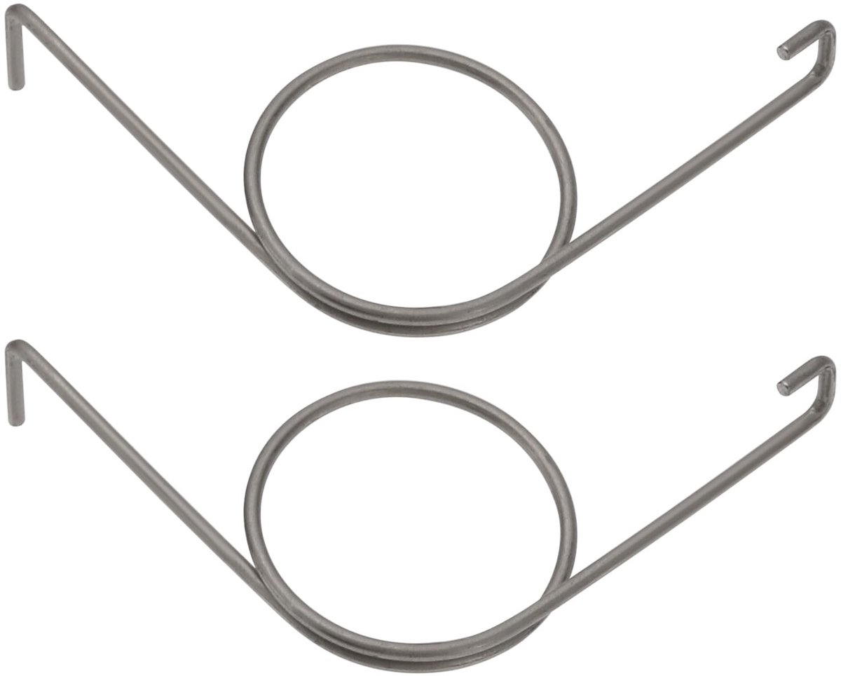 Dailygoods- Vervanging Lente 2 Stuks - Reparatie Veer - Compatibel met GU PSK 966 - Roestvrij Staal - Afmetingen 35mmx34mm - Rechts Model 9-29665-00-R - Schuifdeurveer