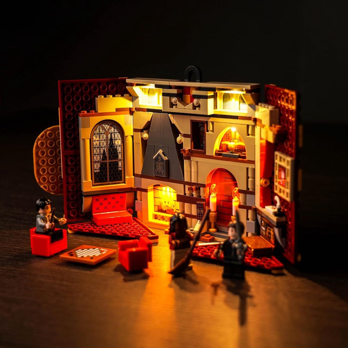 Led-lichtset voor Lego 76409 Harry Potter Huisbanner Gryffindor Set (Geen Lego), decoratieve verlichtingsset voor Lego Gryffindor Huisbanner Creatief speelgoed