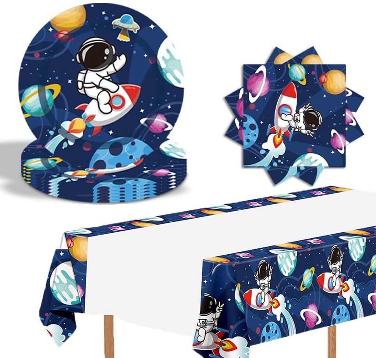 Feestservies, feestaccessoires en decoraties voor verjaardagsfeest, decoratie, kinderverjaardag, decoratie voor kinderverjaardag