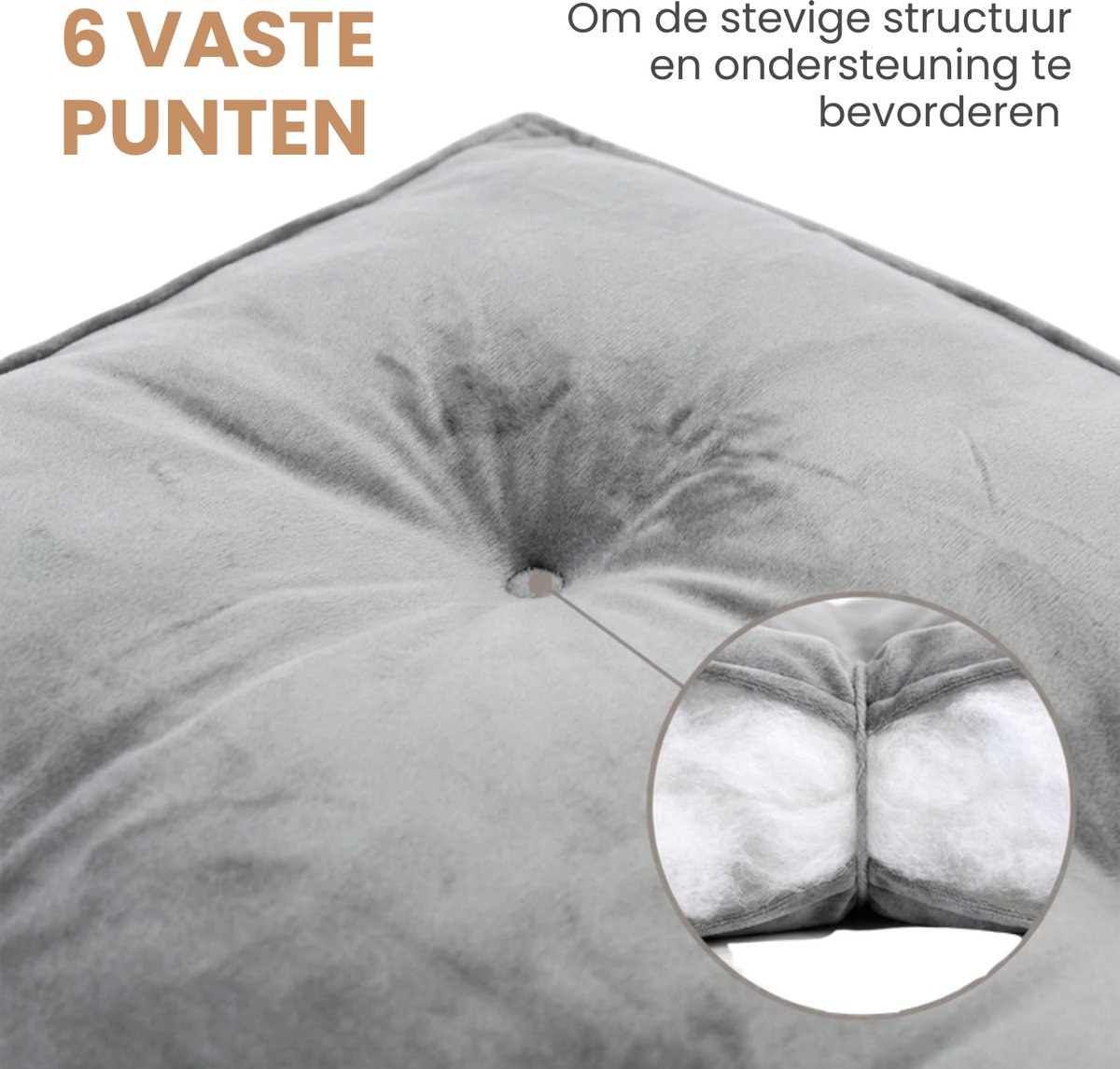 Pebble Hondenkussen 89 x 66 cm - Hondenmand thumbnail 6
