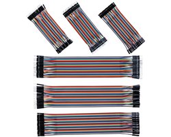 Wire 40x 10cm, 40x 20cm, Male to Male, Female to Female, Male to Female Jumper Wires In totaal 240 artikelen Breadboard, Kabel Stekkerbruggen 28AWG Draadbruggen voor M2M/F2M/F2F Arduino (10*3+