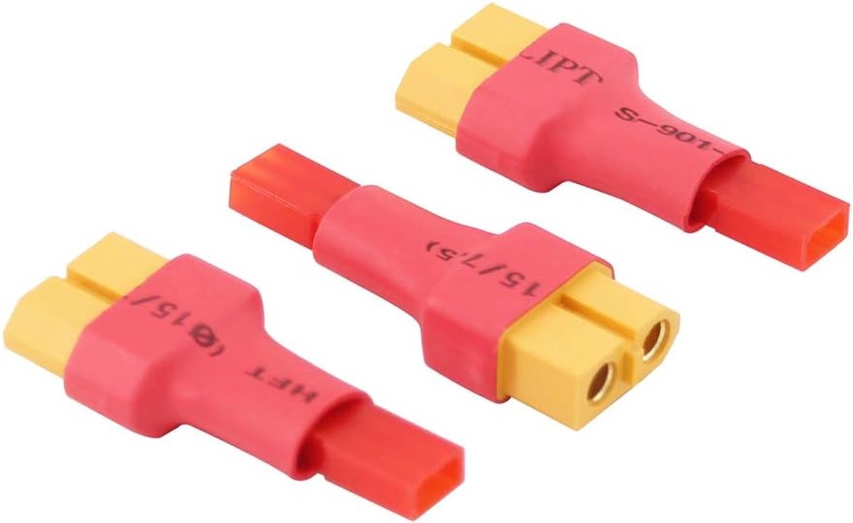 3pcs No Wires Connector: XT60 / XT-60 Female to JST Adapter(C51-3)