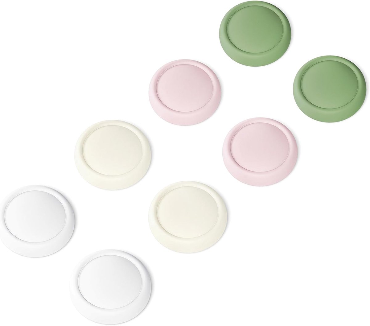 Duim Gripdoppen voor Nintendo Switch 2 2025, Siliconen Thumbstick Covers, Comfortabele & Anti-Slip Joystickdoppen voor Joycon 2 (Wit/Geel/Roze/Matcha Groen)