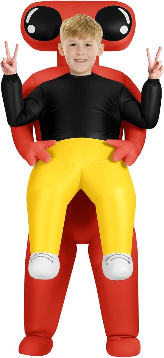 Kostuum, opblazende verkleedkleding voor volwassenen en kinderen, grappige Halloween-kostuums voor Halloween, cosplay en maskeradefeest