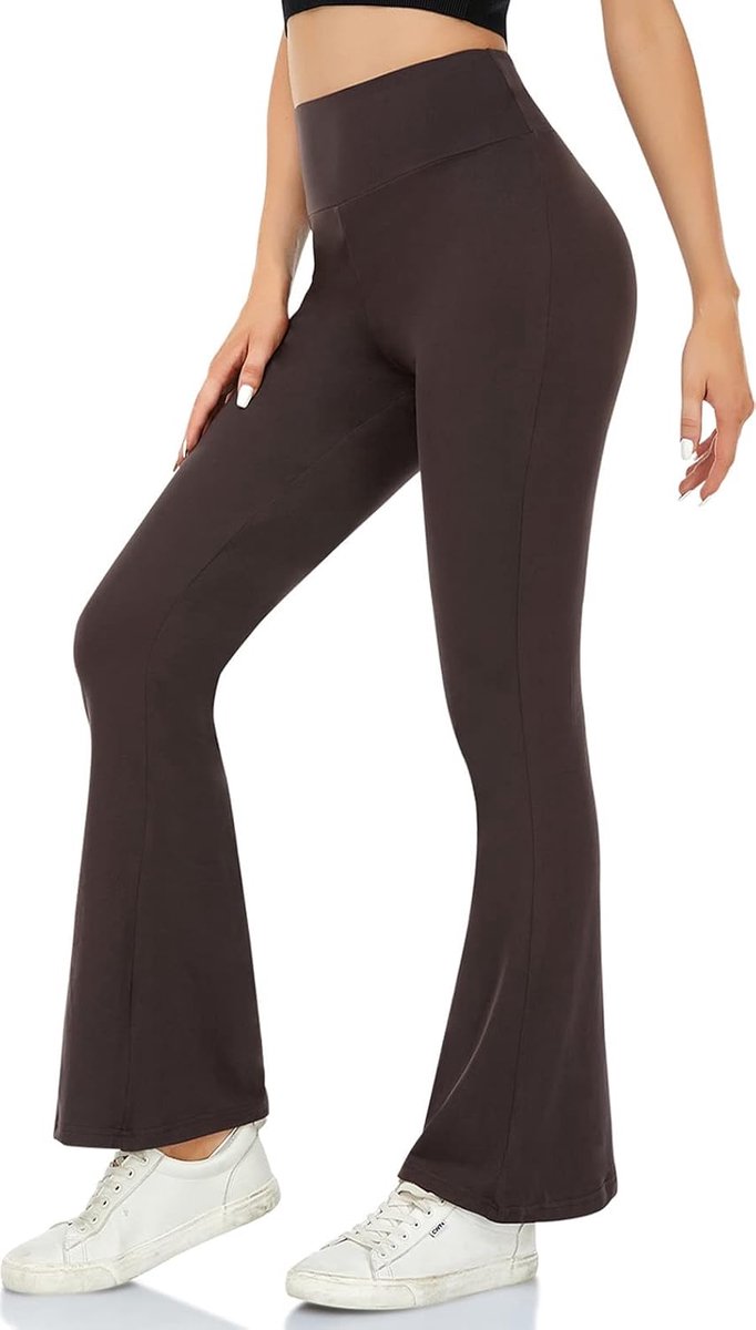 Yogabroek voor dames, slagbroek, ondoorzichtig, flared leggings, bootleg, sportbroek, bootcut, joggingbroek, fitnessbroek, jazzpants