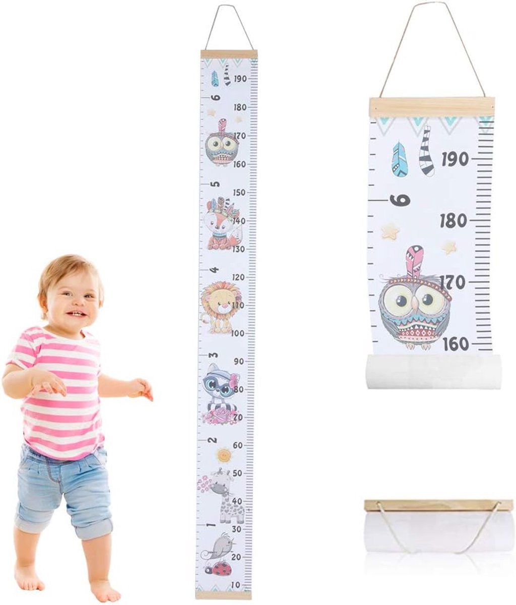Hoogte Grafieken Kinderen Hoogte Meet Groei Grafiek Draagbare Leuke Muurstickers Thuis Kamer Decoratie voor Peuters Baby's (#4)