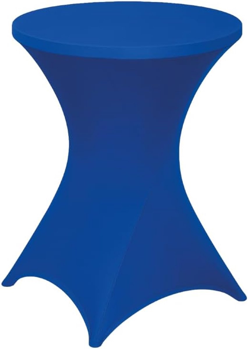 Blauw - ∅80-74 x110 cm - Statafelhoes extra Stretch voor Statafel, Bartafel, Partytafel - Voor binnen en buiten