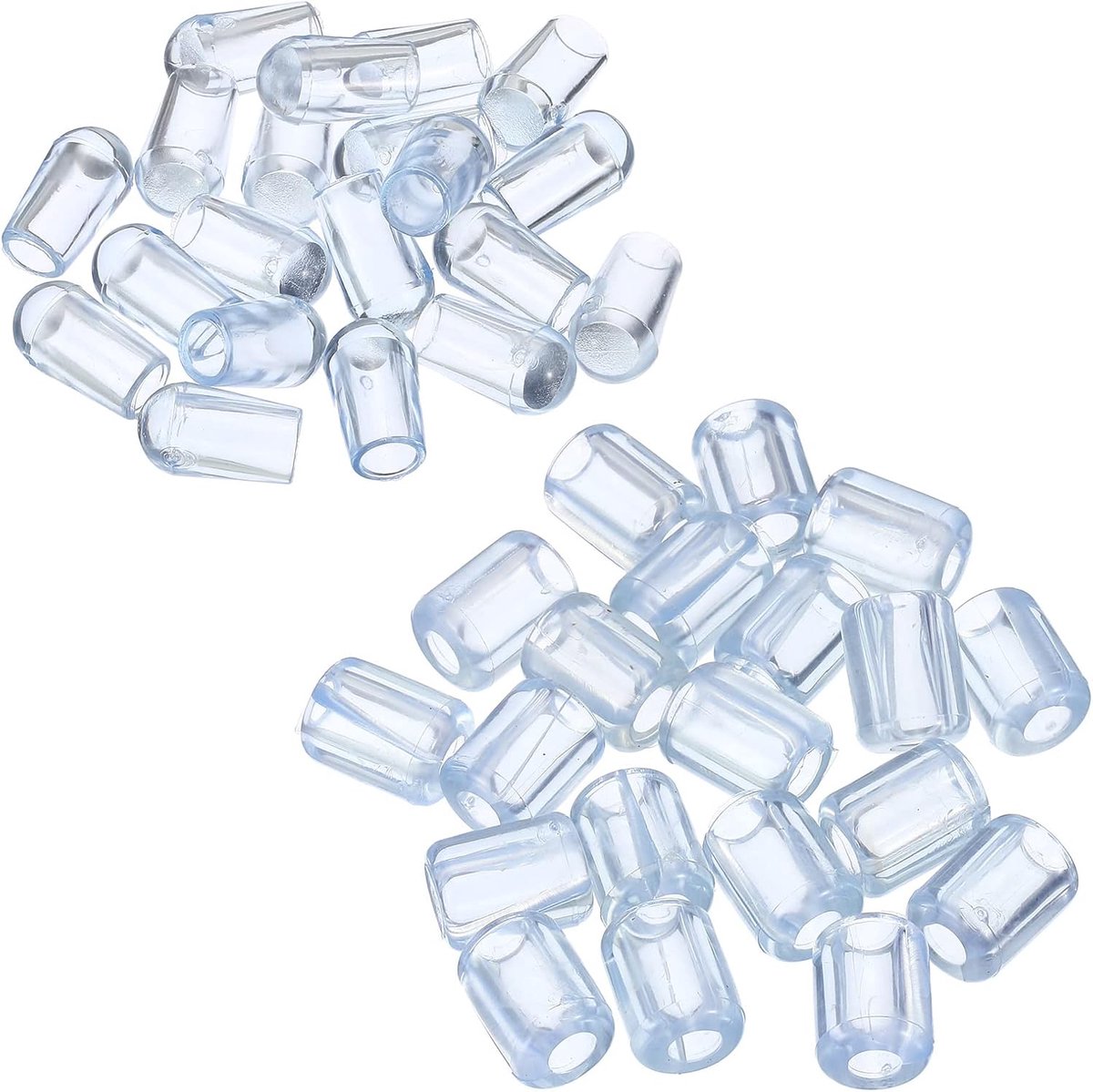 Aanrecht Rack Voeten, 1Set/20Pcs Plastic Sink Protector Voeten met 20Pcs 5Mm ID x 10Mm OD Bumpers Cover voor Sink Rack Grid, Clear