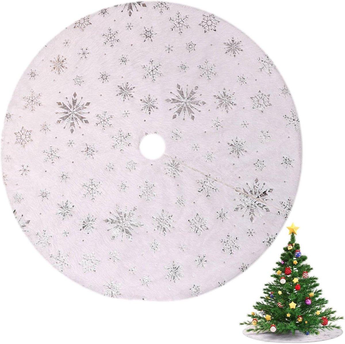 Rok voor de kerstboom, 78 cm, basisafdekking voor de kerstboom voor vakantie, decoratie