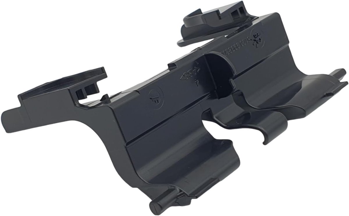00495701 - compatibel met Bosch Siemens BSG6 en VS06G serie - filterframe van ABS-kunststof, zwart - reserveonderdeel, precies passende zakhouder, clip-montage
