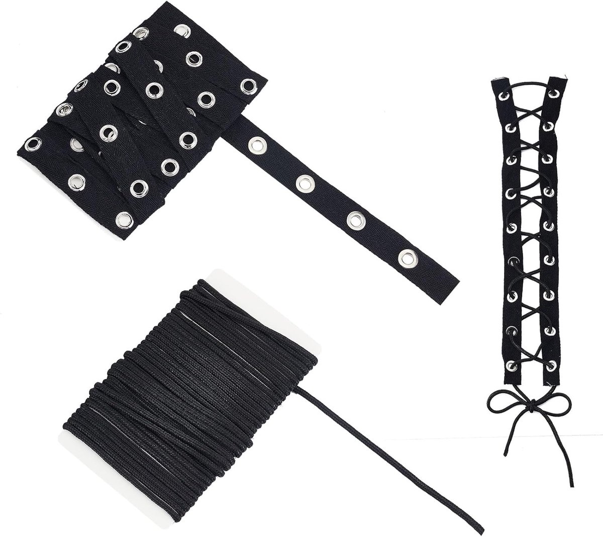 Style 10 meter lang polyester gevlochten linten rond gevlochten linten set 4 meter zwart keperstof lint katoen voor kledingaccessoires