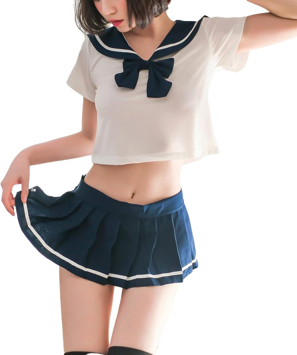 Kostuums Japans Mini Matroos Pak Vrouwen Sexy Schoolmeisjes Outfit Mooie (blauw)