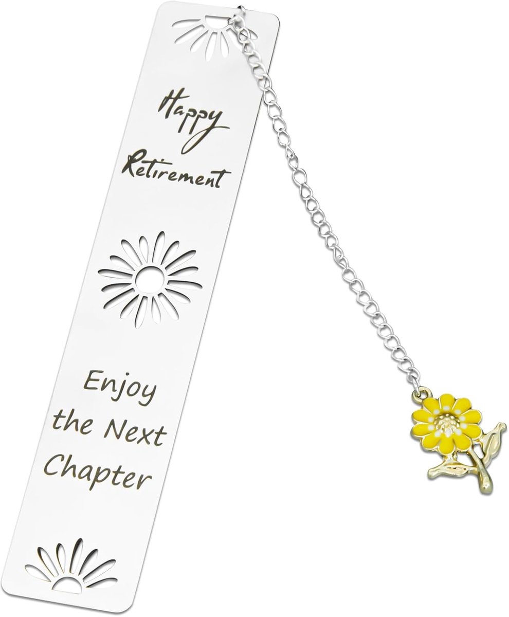 Pensioengeschenken voor vrouwen mannen, metalen bladwijzers gepersonaliseerde geschenken voor vrouwen, gepersonaliseerde bladwijzer collega pensioen bladwijzer voor het verlaten van