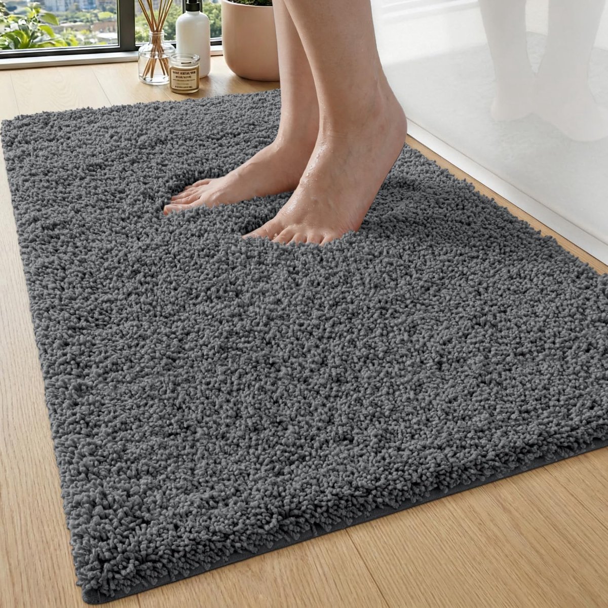 Badmat Extra Dik 50 x 80 cm - Waterabsorberend - Antislip - Ideaal voor badkamer en douche - SnelShoppen