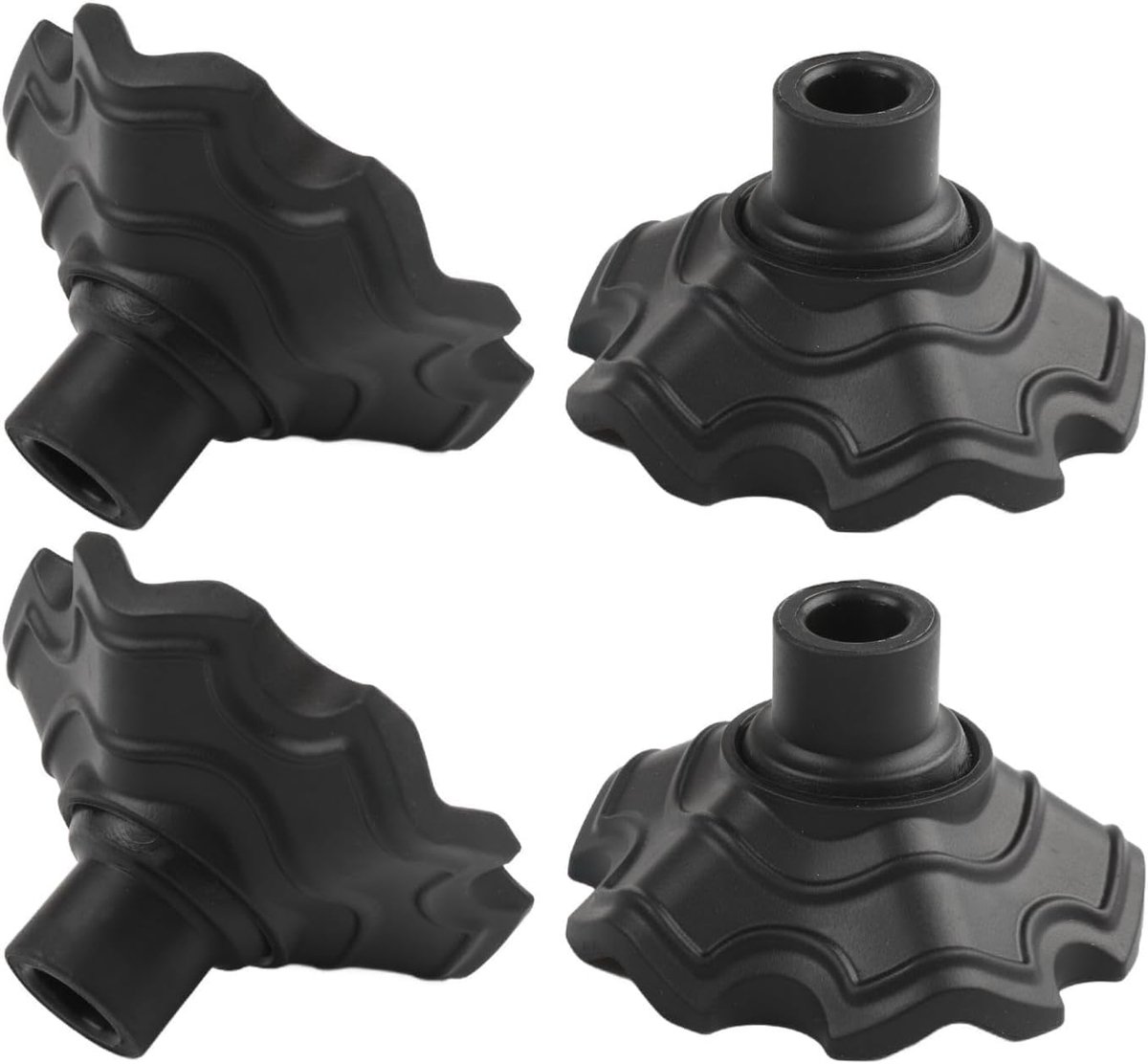 4 stuks 15 mm stoelpootbeschermers voor campingstoelen, antislip rubberen doppen voor stoelpoten, vloerbeschermers voor tuinmeubelen, terras, balkon en binnenshuis