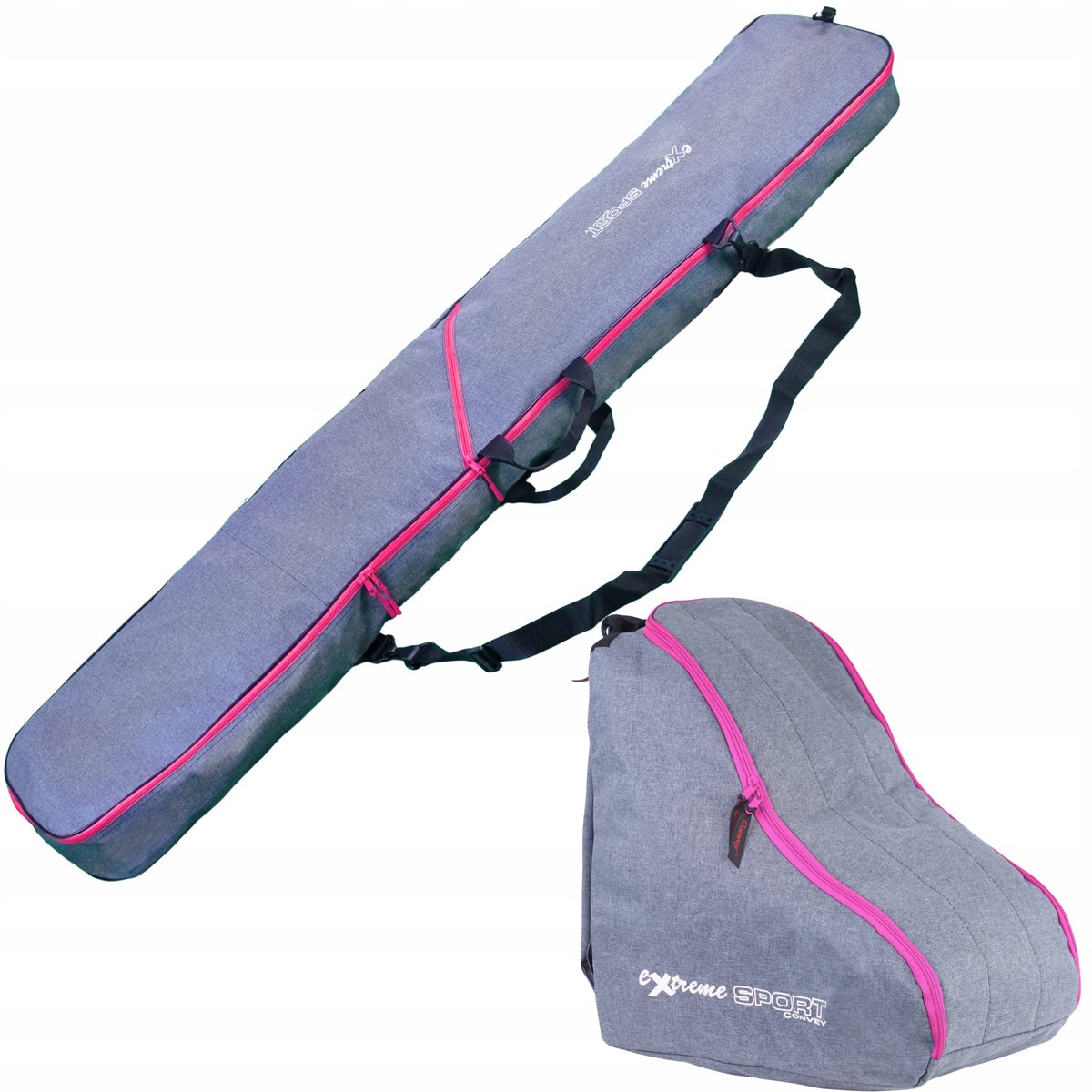 Snowboardtas 170 cm en skischoenrugzakset