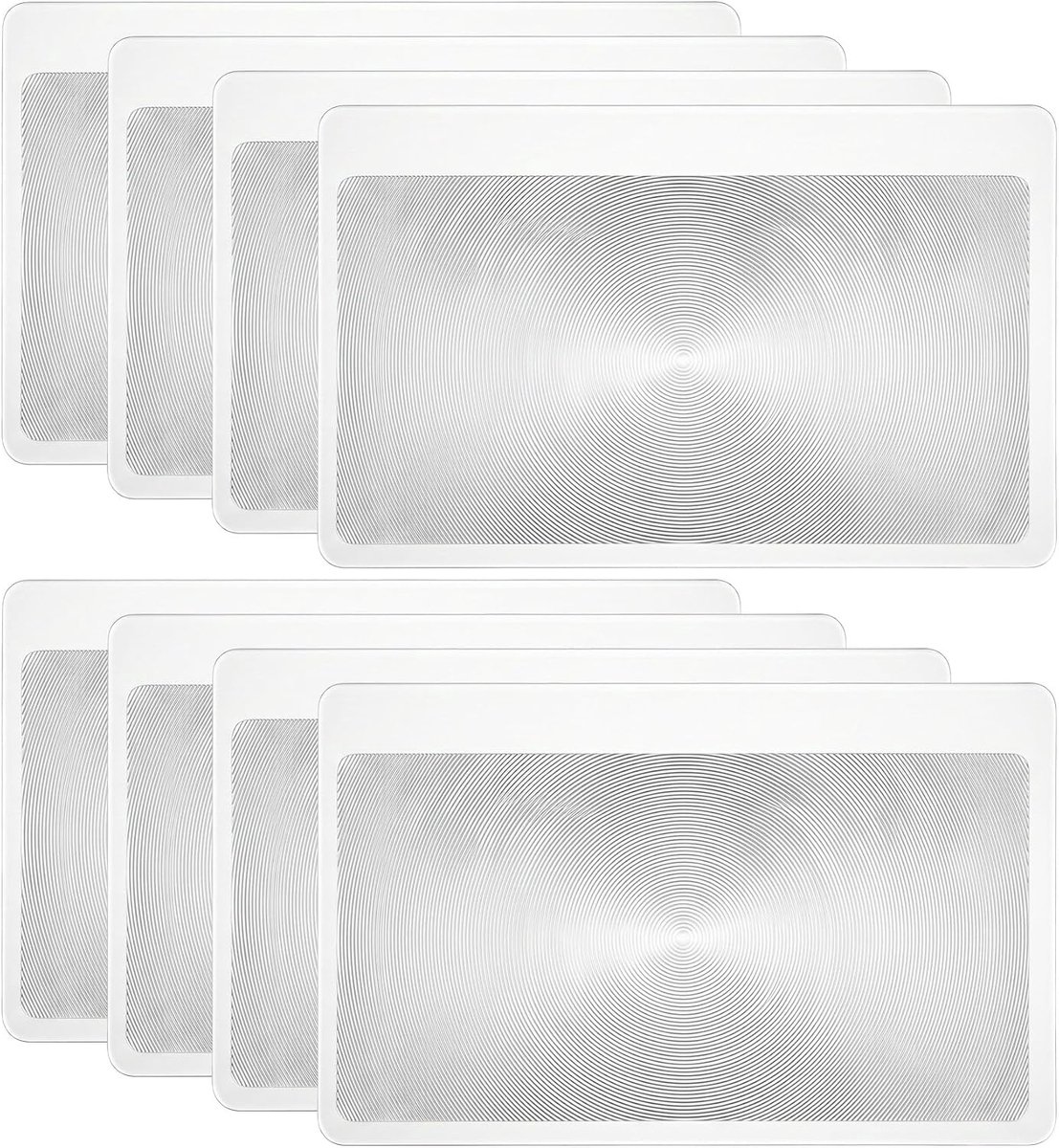 Vergrootglas creditcardformaat - 8-delige set - 3x vergroting - leeshulpmiddel voor ouderen - ShopVlot