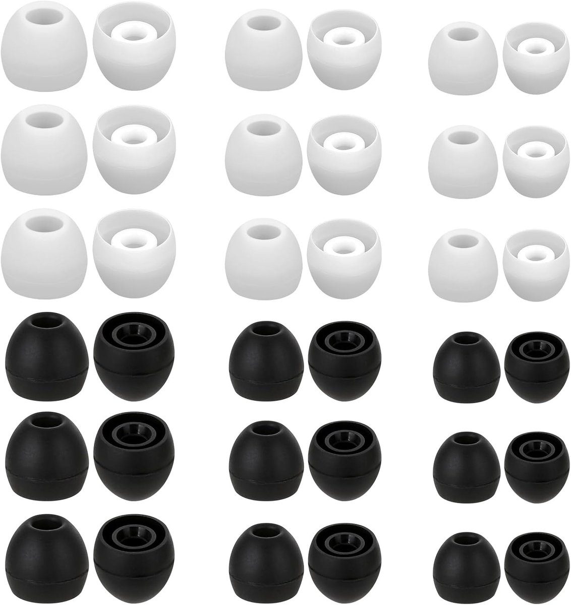 Vervangende oordopjes 36 stuks - siliconen - 3 maten - comfortabel voor in-ear hoofdtelefoons - ShopVlot