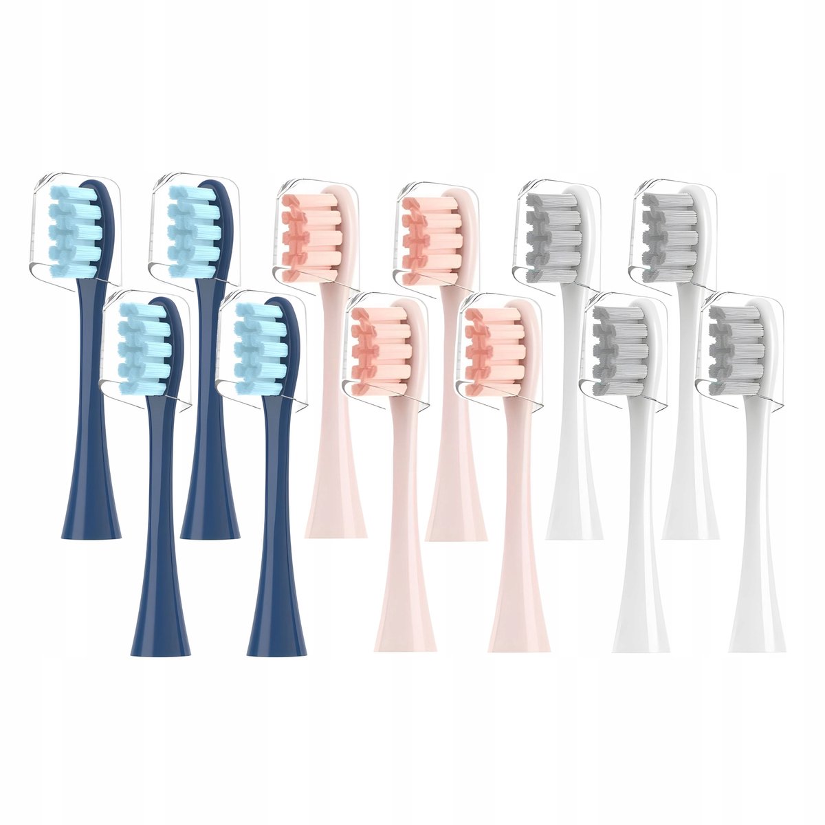 12x Opzetborstels Mix Kleuren - Merkloos, Compatibel met Sonic Brushes
