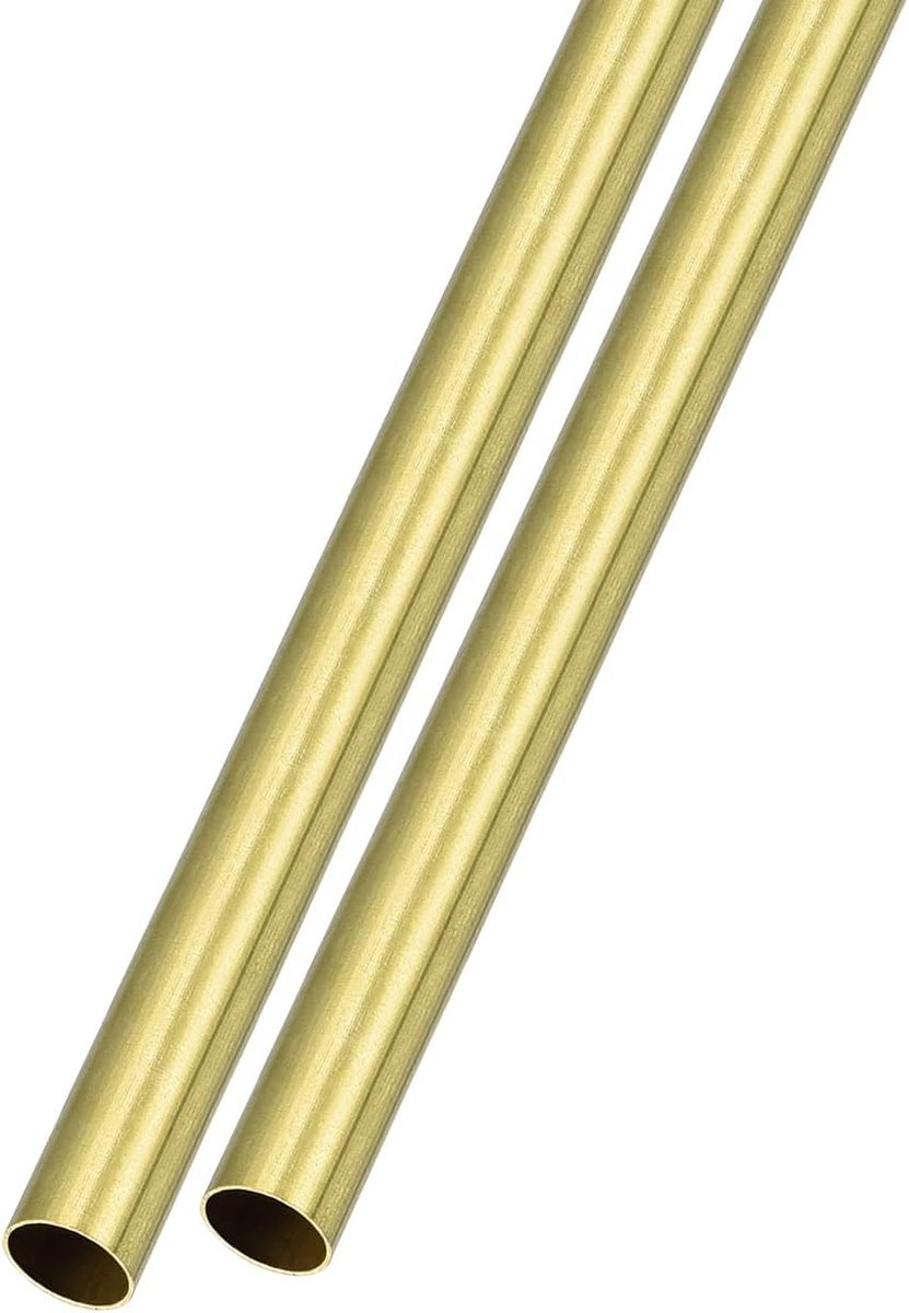 2 stuks messing buis (6 mm AD x 0,25 mm wand D x 300 mm L) rechte slangen - voor huishoudelijke apparaten machines DIY handwerk