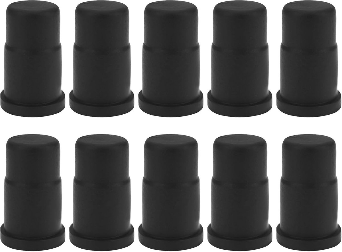 10 Pack Caster Socket Sleeve Inserts 32x20mm Compatibel met Grip Neck Caster Wielen