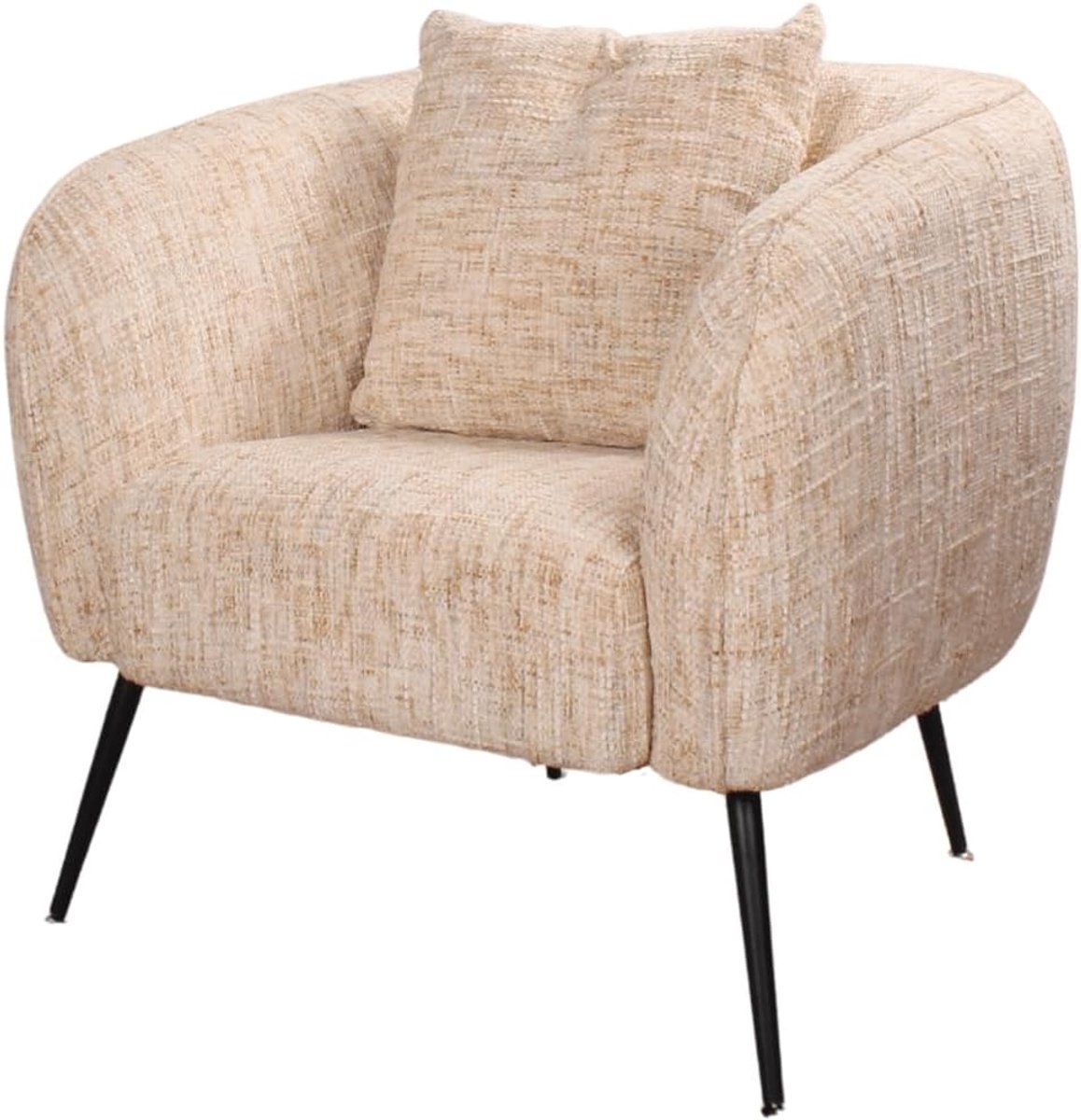 Fauteuil lichtbruin - modern design - comfortabele zitting - perfect voor elke woonkamer - SnelShoppen