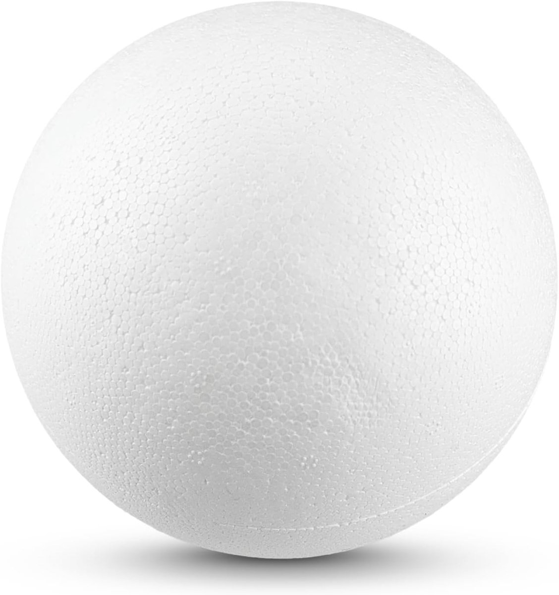5 Stuk piepschuimkogel 12 cm Witte polystyreen bal knutselbal blanco rond voor DIY knutselen hobby kunst school kerstversiering kerstboomballen decoratie